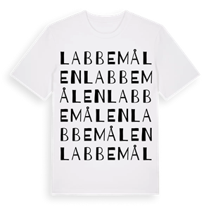 Labbemålen ordlek t-shirt – ekologisk bomull t-shirt från Pinshirt