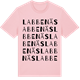 Pink Cotton t-shirt med Labbenäs ordlek t-shirt