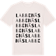 Vintage White t-shirt med Labbenäs ordlek t-shirt