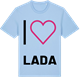 Blue Soul t-shirt med Jag älskar Lada t-shirt stort tryck