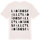 Vintage White t-shirt med Ladängsfallet ordlek t-shirt