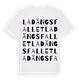 Ladängsfallet ordlek t-shirt