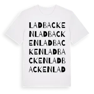 Ladbacken ordlek t-shirt – ekologisk bomull t-shirt från Pinshirt