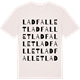 Vintage White t-shirt med Ladfallet ordlek t-shirt