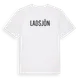 White t-shirt med Ladsjön i Sverige t-shirt