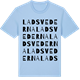 Blue Soul t-shirt med Ladsvederna ordlek t-shirt