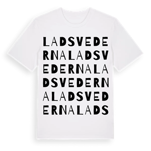 Ladsvederna ordlek t-shirt – ekologisk bomull t-shirt från Pinshirt