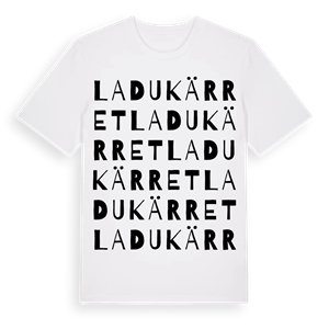Ladukärret ordlek t-shirt – ekologisk bomull t-shirt från Pinshirt