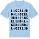 Blue Soul t-shirt med Lagerlunda ordlek t-shirt