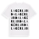 White t-shirt med Lagerlunda ordlek t-shirt