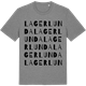 Mid Heather Gray t-shirt med Lagerlunda ordlek t-shirt