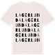 Vintage White t-shirt med Lagerlunda ordlek t-shirt