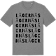 Mid Heather Gray t-shirt med Lägernäs ordlek t-shirt