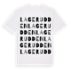 White t-shirt med Lagerudden ordlek t-shirt