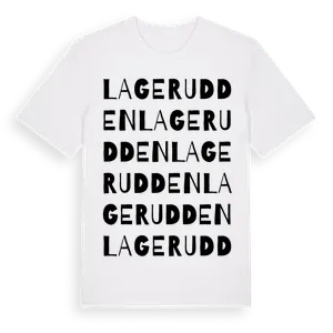 Lagerudden ordlek t-shirt – ekologisk bomull t-shirt från Pinshirt
