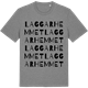 Mid Heather Gray t-shirt med Laggarhemmet ordlek t-shirt