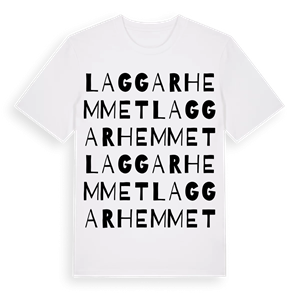 Laggarhemmet ordlek t-shirt – ekologisk bomull t-shirt från Pinshirt