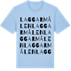 Blue Soul t-shirt med Laggarmålen ordlek t-shirt