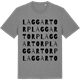 Mid Heather Gray t-shirt med Laggartorp ordlek t-shirt