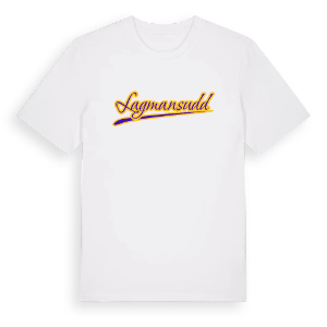 Lagmansudd baseball t-shirt – ekologisk bomull t-shirt från Pinshirt