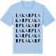 Blue Soul t-shirt med Lakarp ordlek t-shirt