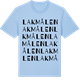 Blue Soul t-shirt med Lakmålen ordlek t-shirt