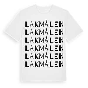 Lakmålen ordlek t-shirt – ekologisk bomull t-shirt från Pinshirt