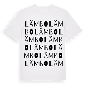 Lämbo ordlek t-shirt – ekologisk bomull t-shirt från Pinshirt