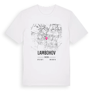 Lambohov karta t-shirt – ekologisk bomull t-shirt från Pinshirt