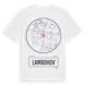 White t-shirt med Lambohov t-shirt