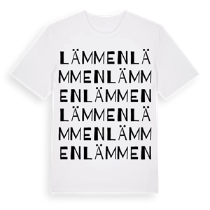 Lämmen ordlek t-shirt – ekologisk bomull t-shirt från Pinshirt