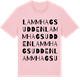 Pink Cotton t-shirt med Lammhagsudden ordlek t-shirt