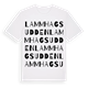 White t-shirt med Lammhagsudden ordlek t-shirt