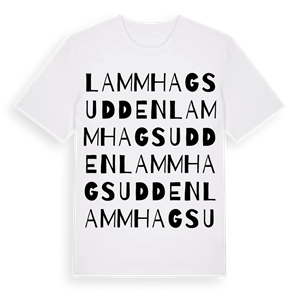 Lammhagsudden ordlek t-shirt – ekologisk bomull t-shirt från Pinshirt