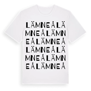 Lämneå ordlek t-shirt – ekologisk bomull t-shirt från Pinshirt