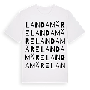 Landamäre ordlek t-shirt – ekologisk bomull t-shirt från Pinshirt