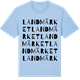 Blue Soul t-shirt med Landmärket ordlek t-shirt