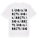 Långa kärret ordlek t-shirt
