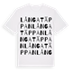 Långa täppan ordlek t-shirt