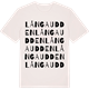 Vintage White t-shirt med Långa udden ordlek t-shirt