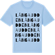 Blue Soul t-shirt med Långa udden ordlek t-shirt