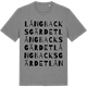 Mid Heather Gray t-shirt med Långbacksgärdet ordlek t-shirt