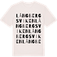 Vintage White t-shirt med Långbergsviken ordlek t-shirt