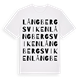 Långbergsviken ordlek t-shirt