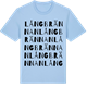 Blue Soul t-shirt med Långbrännan ordlek t-shirt