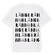 White t-shirt med Långbrännan ordlek t-shirt
