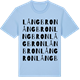 Blue Soul t-shirt med Långbron ordlek t-shirt