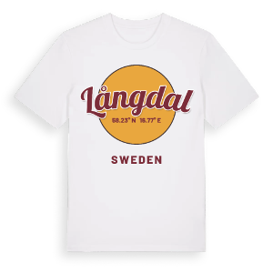 Långdal cirkel t-shirt – ekologisk bomull t-shirt från Pinshirt