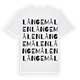 Långemålen ordlek t-shirt