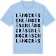 Blue Soul t-shirt med Långeråsen ordlek t-shirt